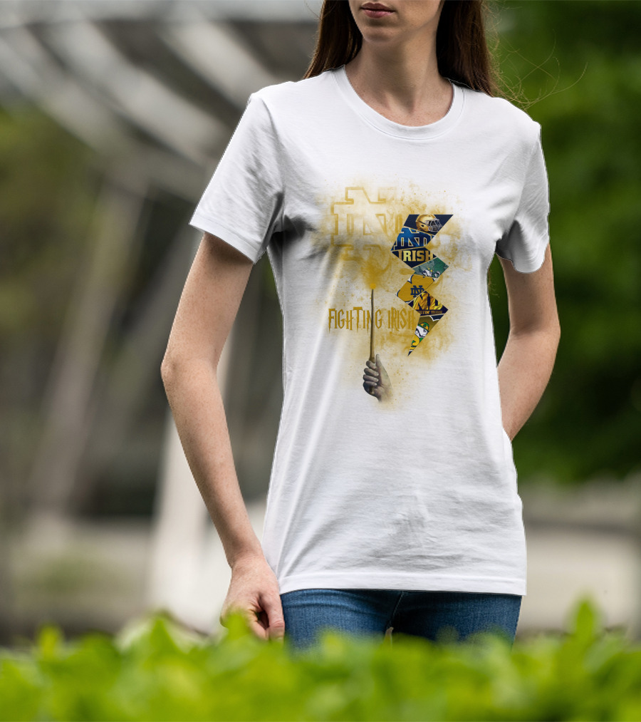 Fighting Irish Notre Dame Lightning Wand T-Shirt