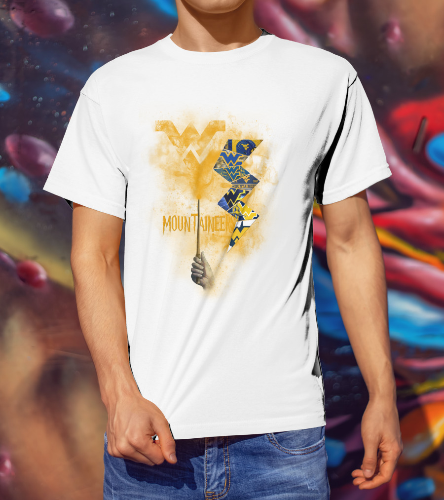West Virginia Mountaineers Wvu Triangles And Smoke T-Shirt