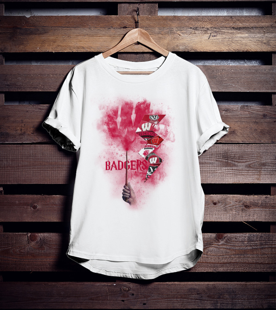 Wisconsin Badgers W Logo Sports Fan Art Chtnca1014 T-Shirt