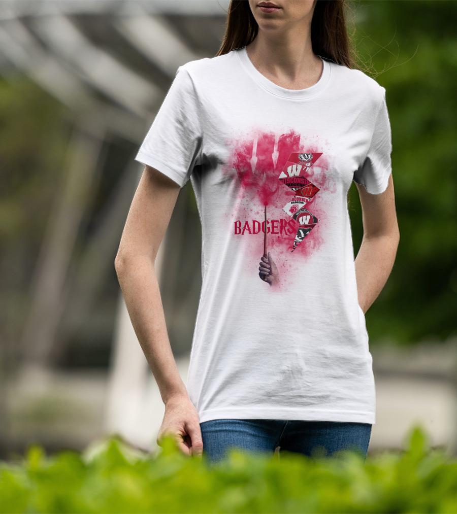 Wisconsin Badgers W Logo Sports Fan Art Chtnca1014 T-Shirt