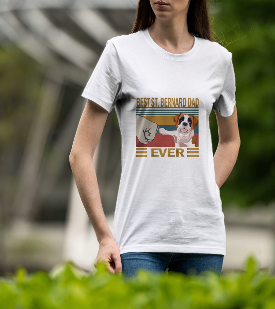 Best St. Bernard Dad Ever T-Shirt