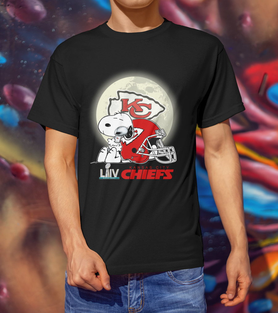 Snoopy Kansas City Chiefs Super Bowl Liv Kcc Chiefs T-Shirt