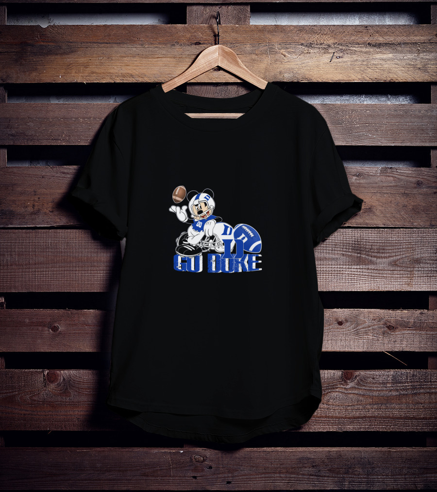 Chtnca8006 Go Duke Football Mickey Mouse T-Shirt