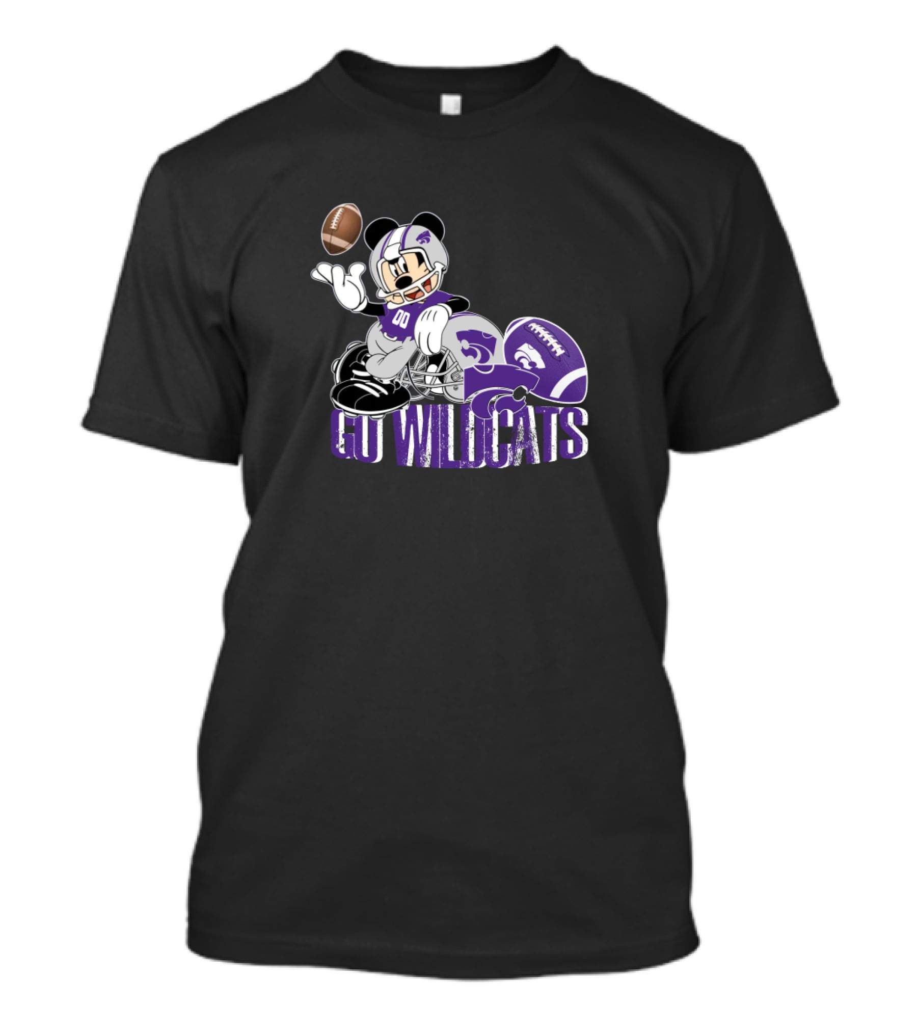 Chtnca8011 Go Wildcats Football Mickey T-Shirt