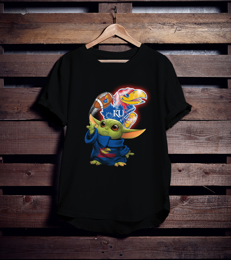 Ku Jayhawks Kansas Football Baby Alien T-Shirt