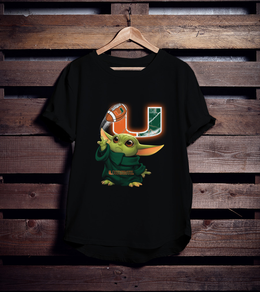 Umiami Baby Yoda Football Force U T-Shirt