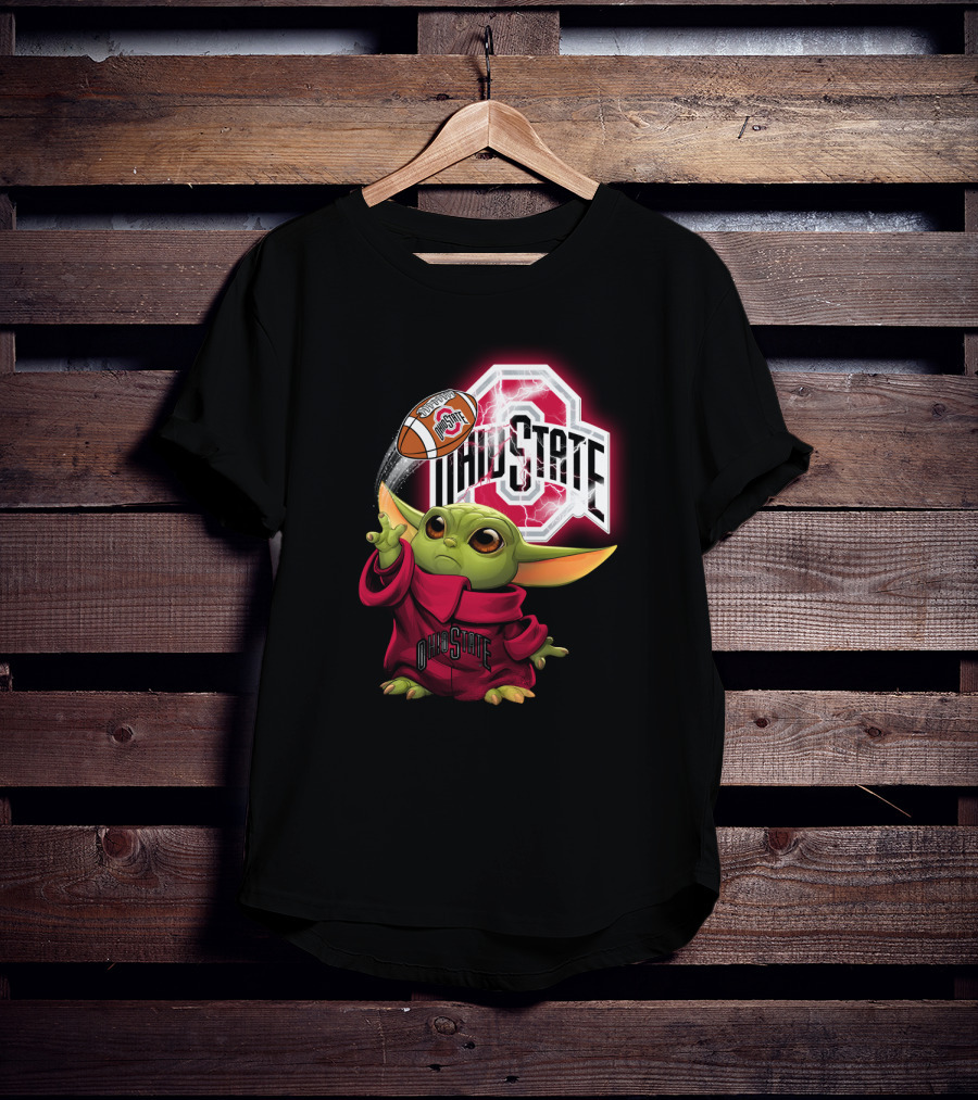 Baby Yoda Ohio State Football Fan Art Chtnca9019 T-Shirt