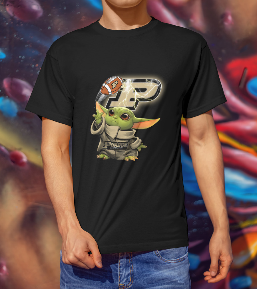 Purdue Boilermakers P Football Baby Alien T-Shirt