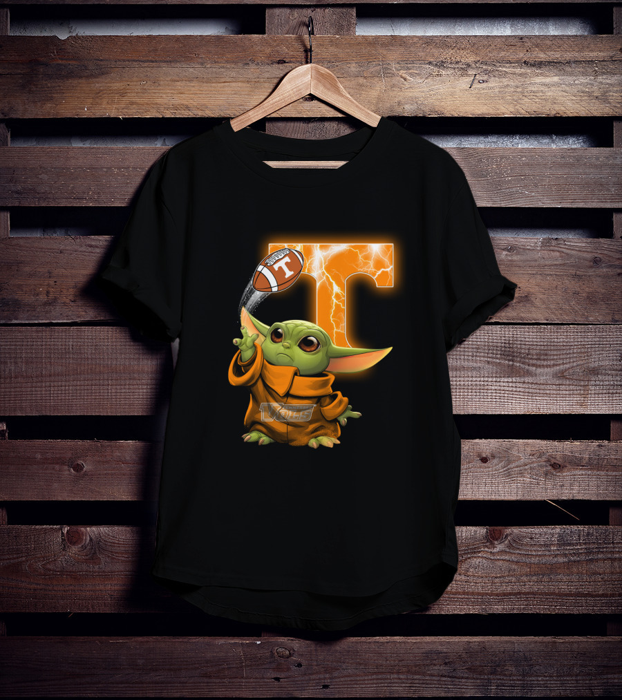 Tennessee Vols Grogu Football T T-Shirt