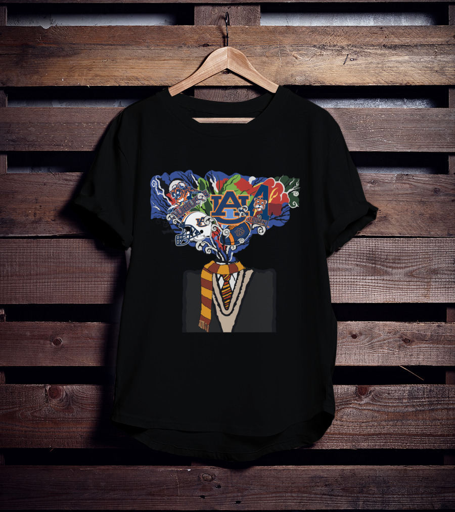 Auburn University Tigers Football Magic Surrealism Iconic Explosion T-Shirt