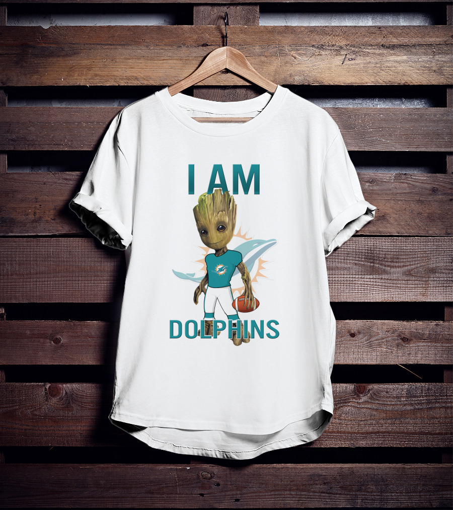 I Am Groot Dolphins T-Shirt