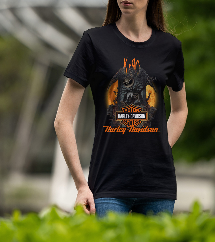 Korn Harley Davidson Nightmare Before Christmas Fusion T-Shirt