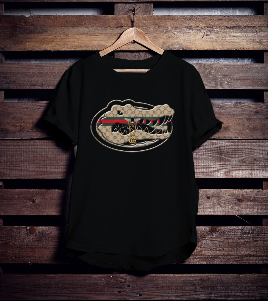 Guci Ncaa Florida Gators Iconic Logo Fusion With Stylish T-Shirt