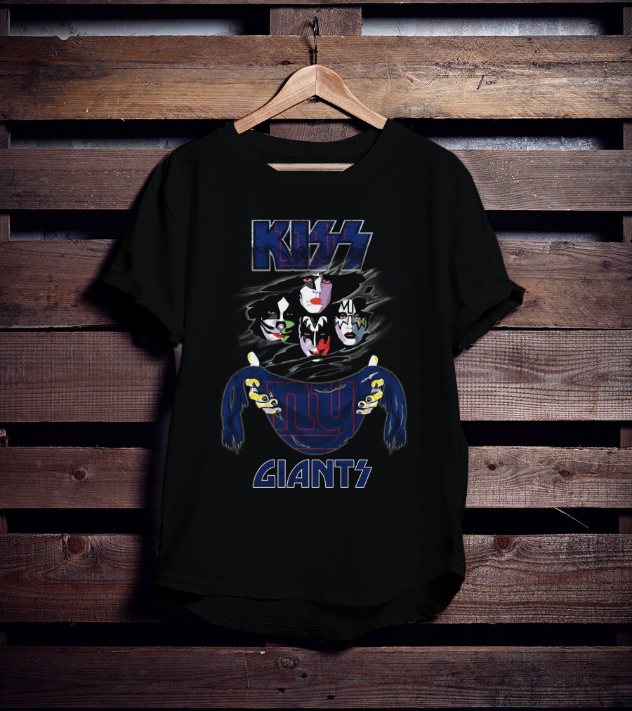 KISS New York Giants NFL Collaboration T-Shirt