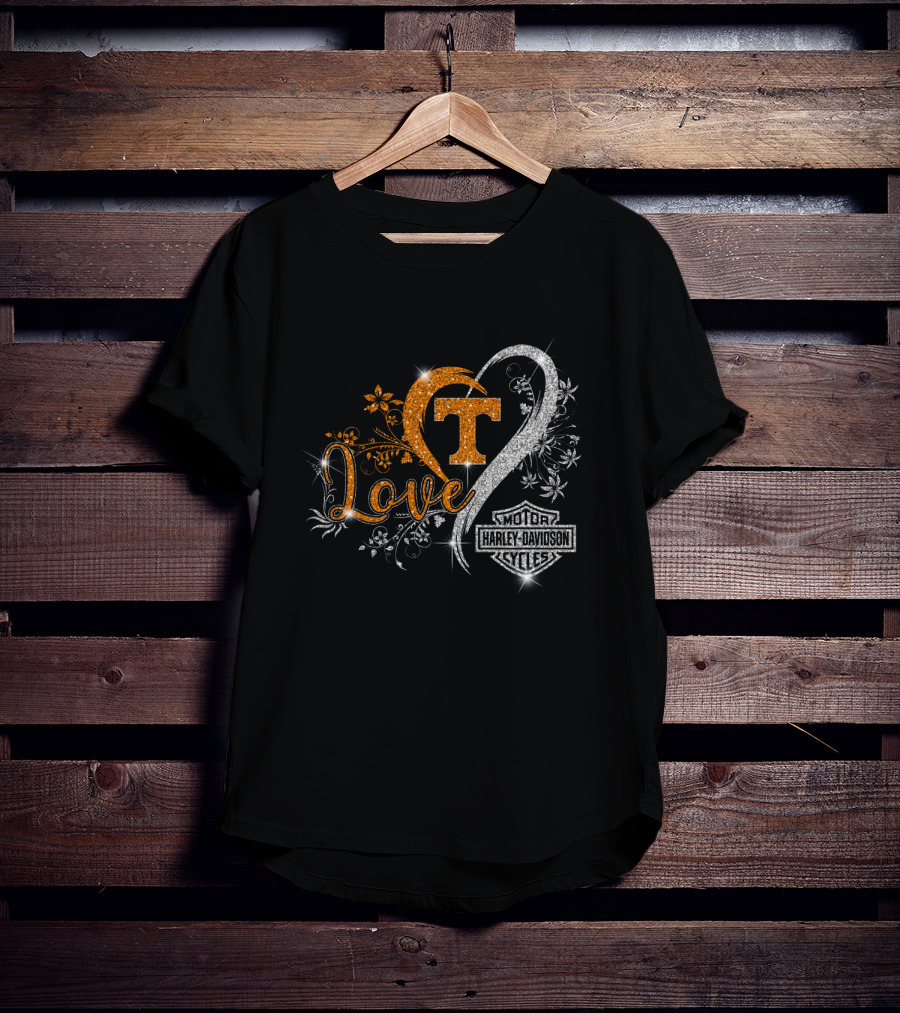 Love Tennessee Volunteers Harley Davidson Cycles T-Shirt