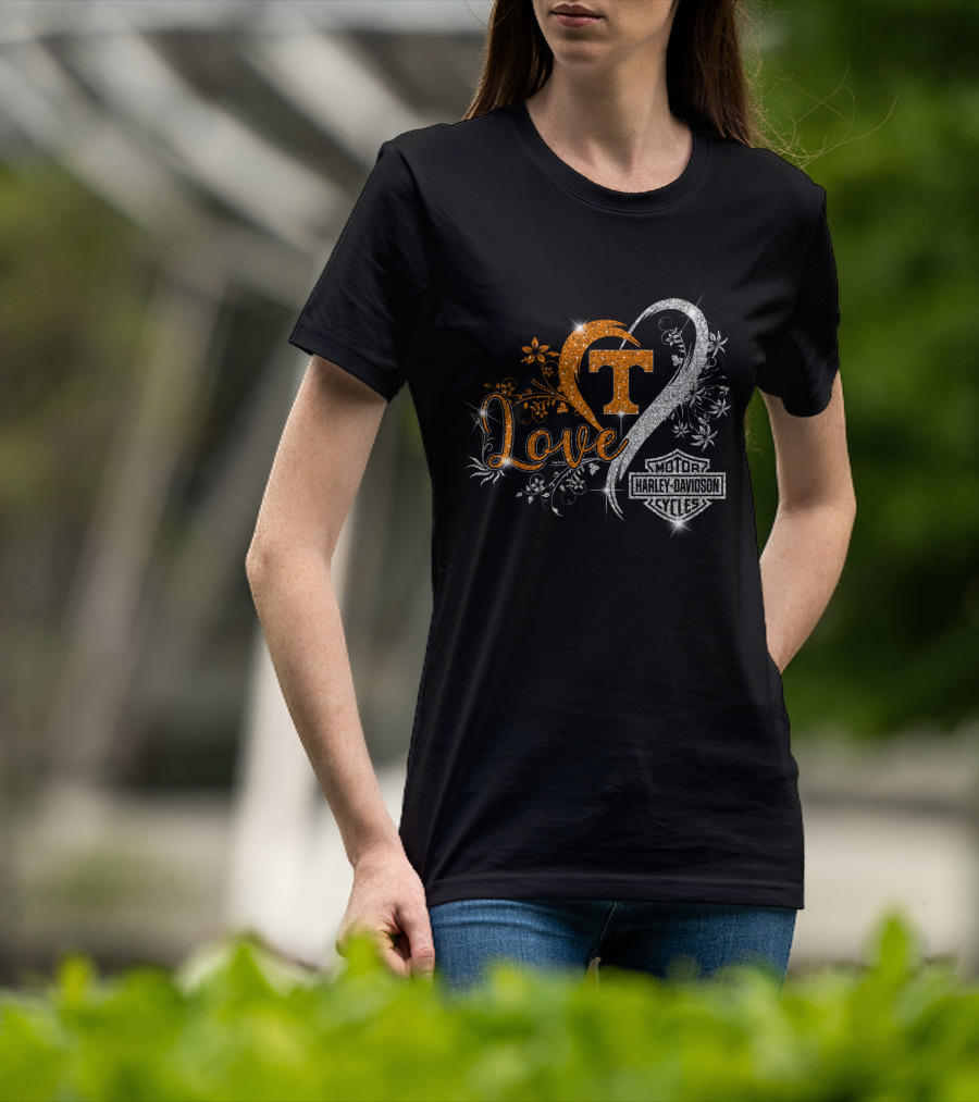 Love Tennessee Volunteers Harley Davidson Cycles T-Shirt