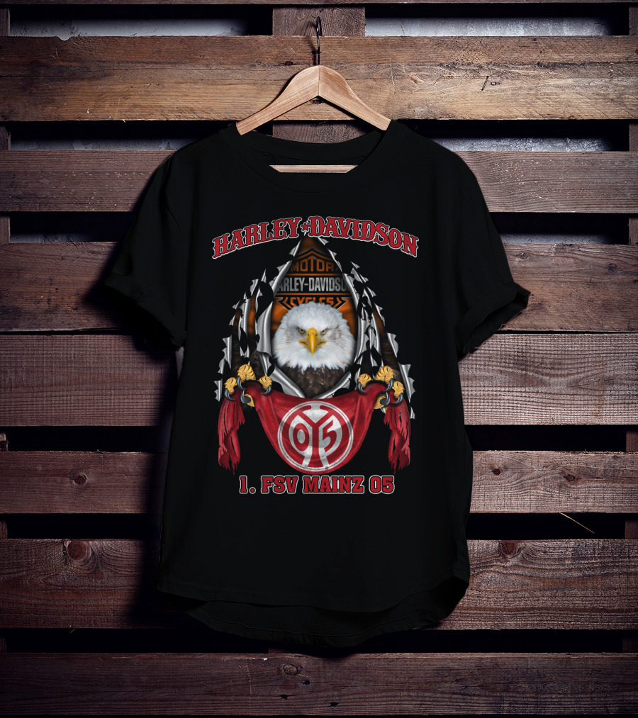 Harley Davidson 1. Fsv Mainz 05 Eagles Motorcycles T-Shirt