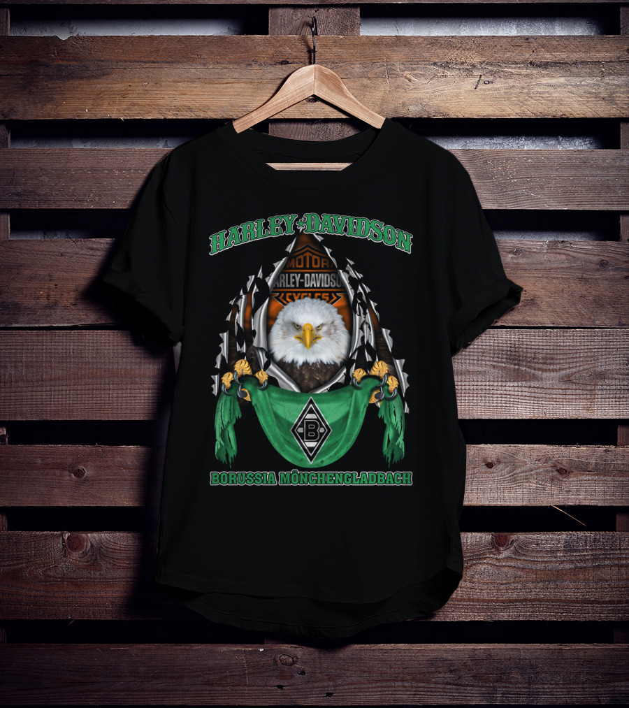 Harley Davidson Motorcycles Eagle Borussia Mönchengladbach T-Shirt