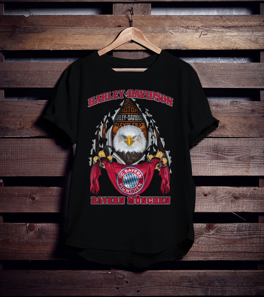 Harley Davidson Fc Bayern München Eagle Motorcycles 31.03 Ger T-Shirt