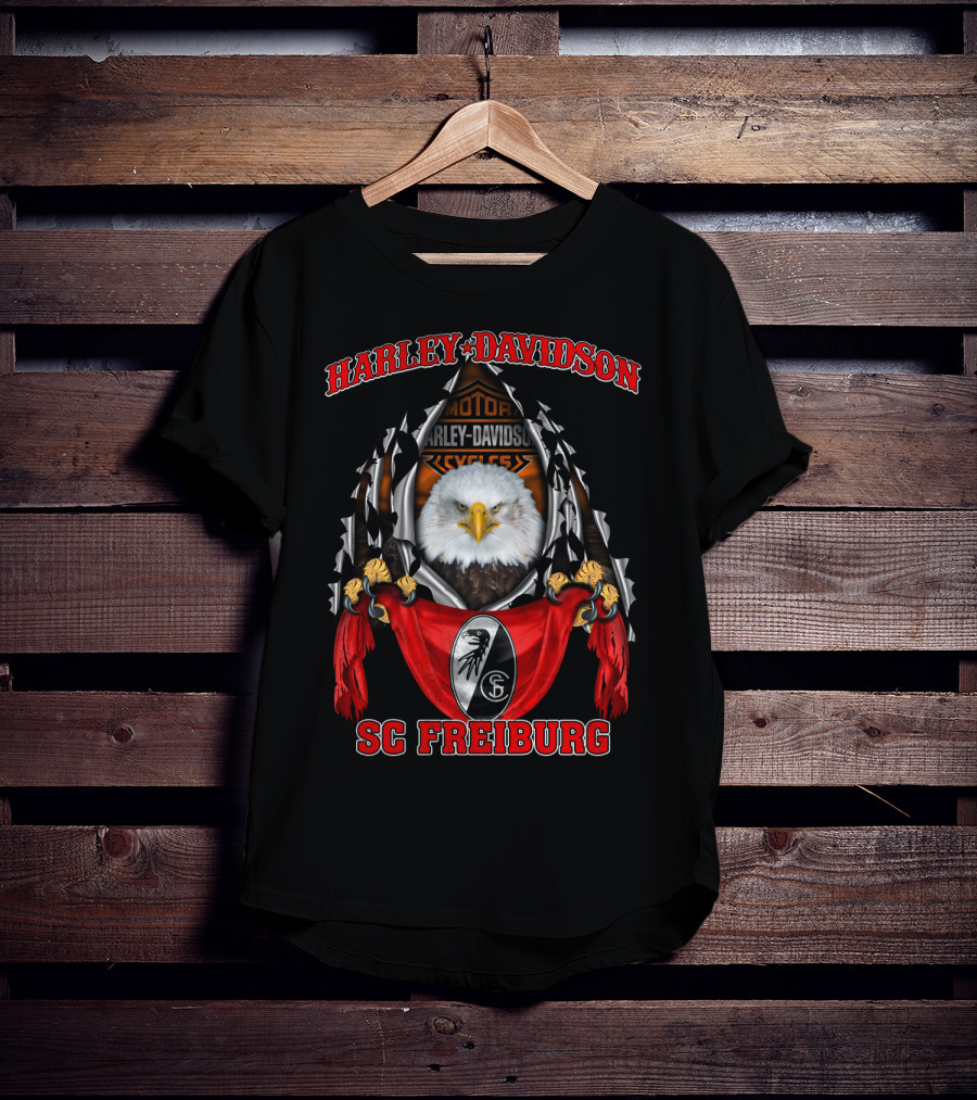 Harley Davidson Motorcycles Sc Freiburg Eagle T-Shirt