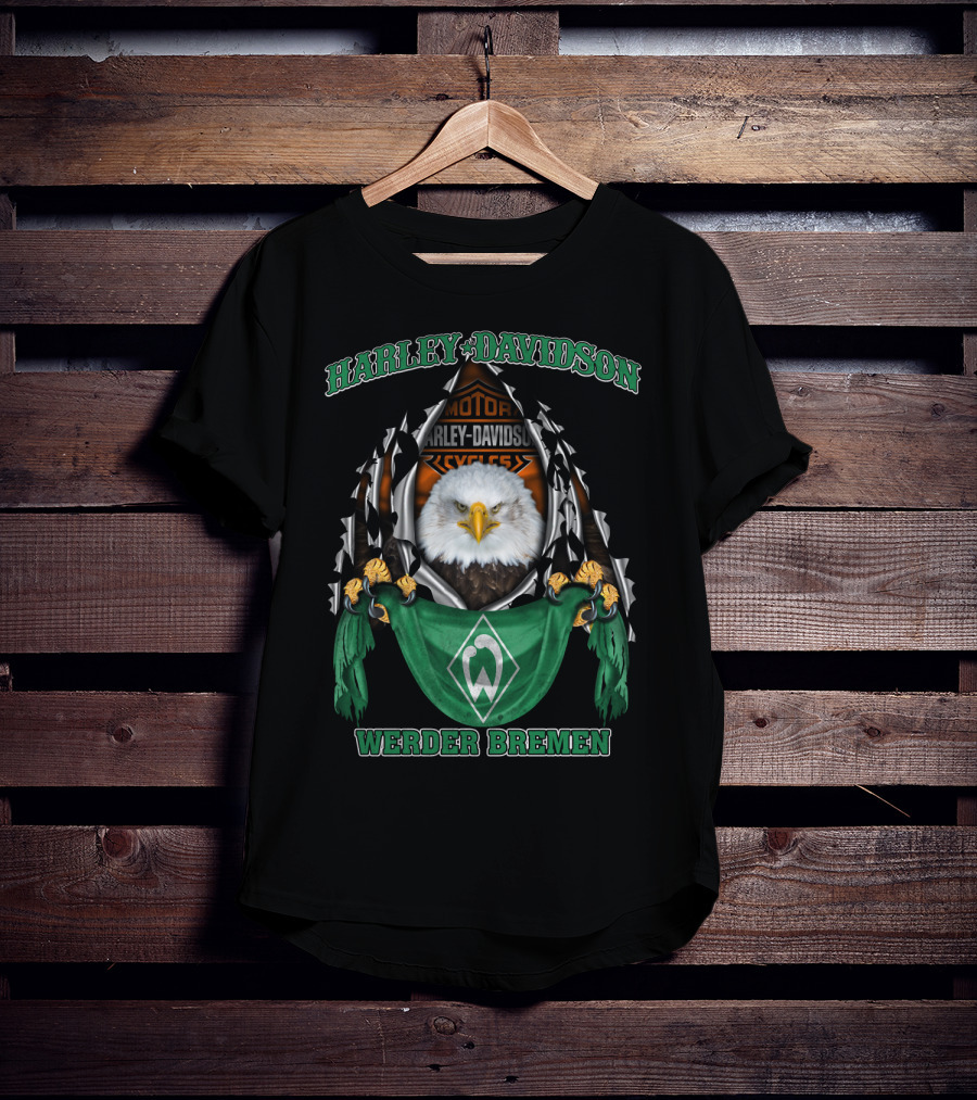 Harley Davidson Eagle Motor Cycles Werder Bremen T-Shirt