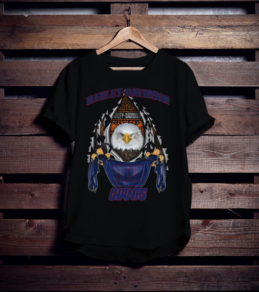 Harley Davidson Motorcycles Ny Giants T-Shirt