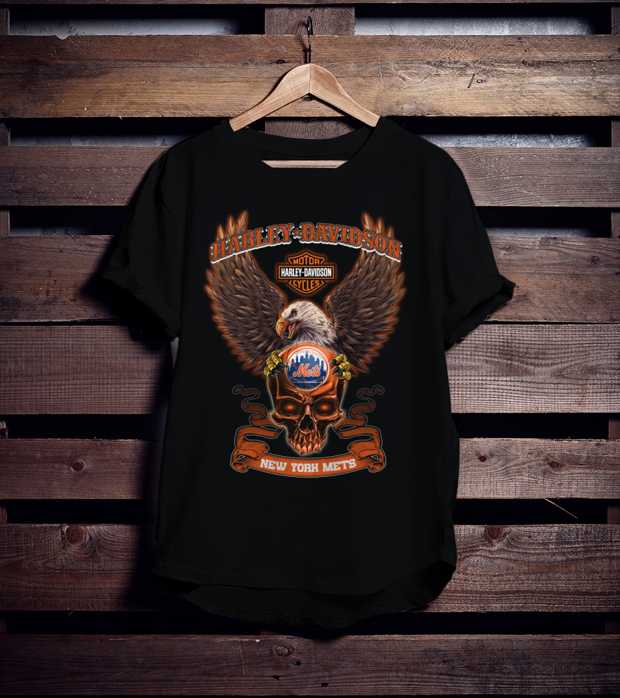 Harley Davidson Motorcycles New York Mets T-Shirt