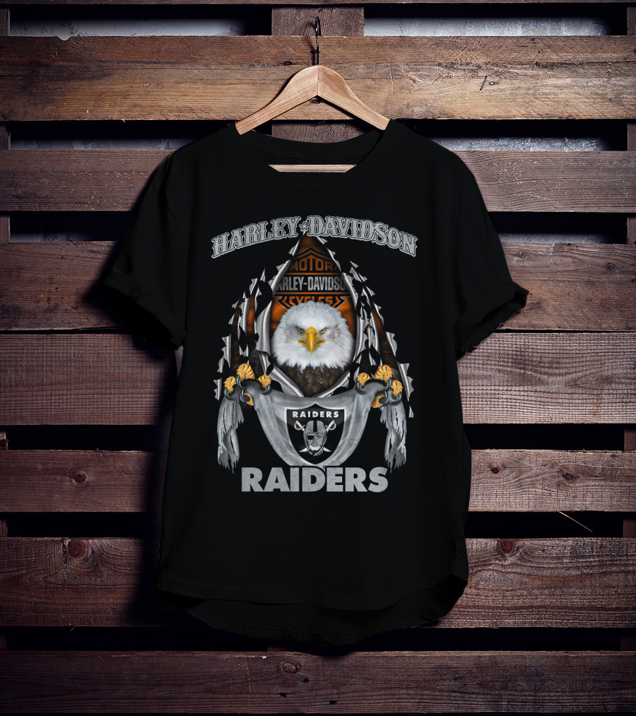 Harley Davidson Raiders Eagle Motor Harley Davidson Cycles T-Shirt