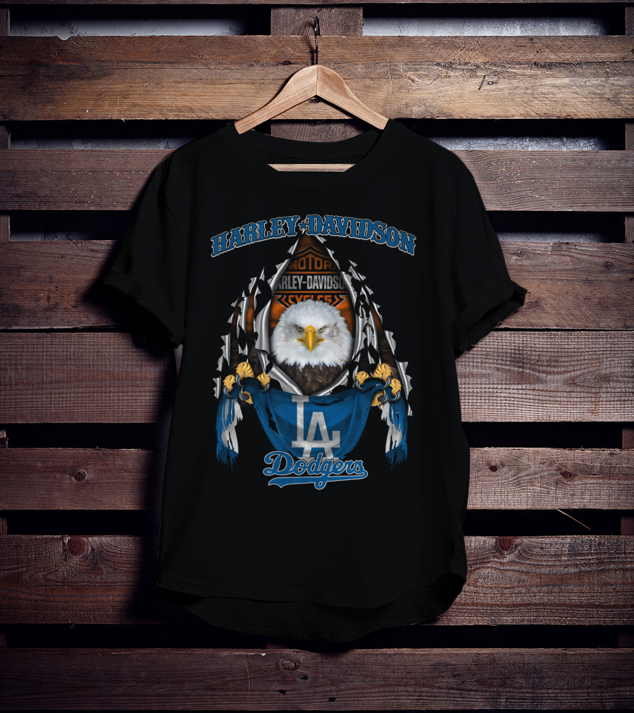 Harley Davidson La Dodgers Eagle T-Shirt