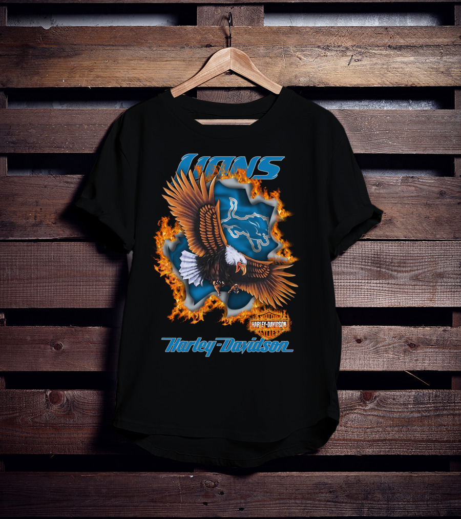 Lions Harley Davidson Nfl 84 Detroit Lions T-Shirt
