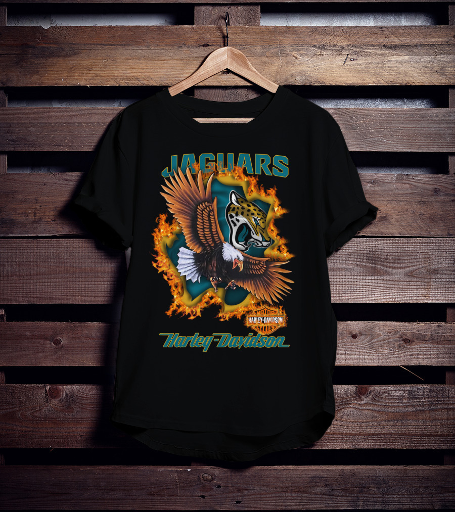 Jaguars 84 Harley Davidson Nfl Jacksonville T-Shirt