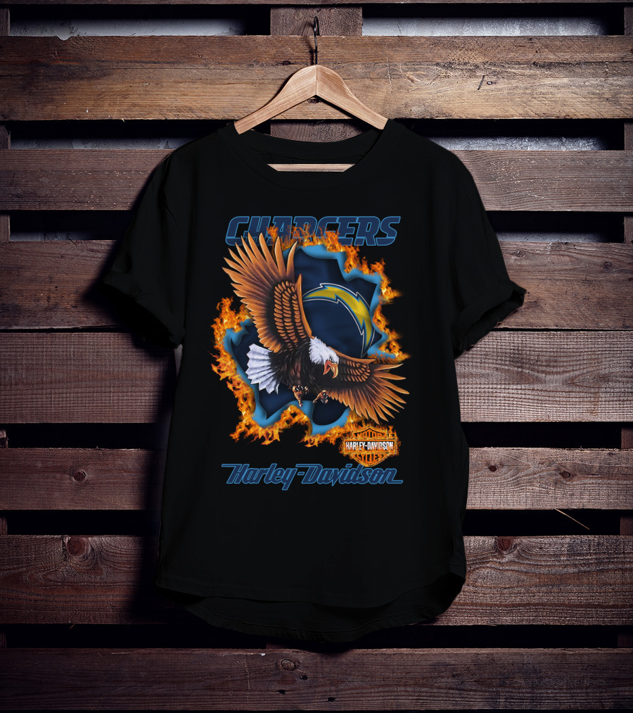 Chargers Harley Davidson Nfl Los Angeles 84 T-Shirt