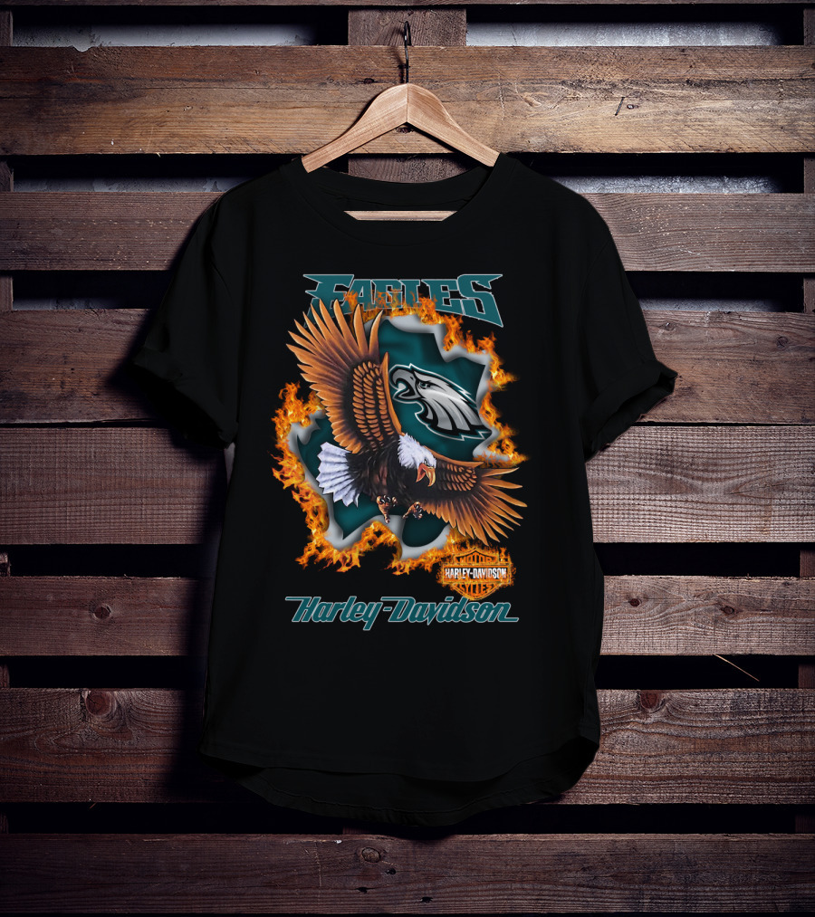 Eagles Harley Davidson Philadelphia Nfl 84 T-Shirt