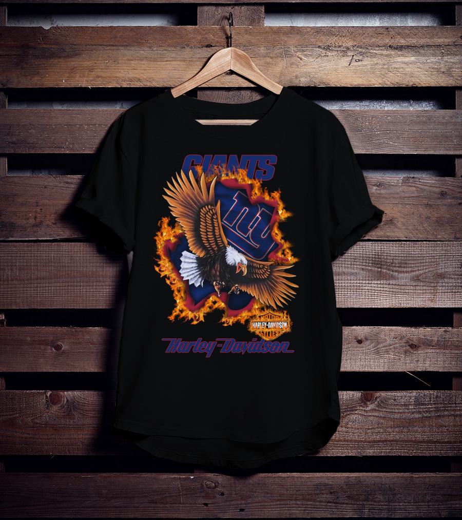 Giants Harley Davidson New York Giants Nfl 84 T-Shirt