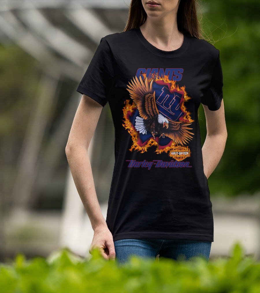 Giants Harley Davidson New York Giants Nfl 84 T-Shirt