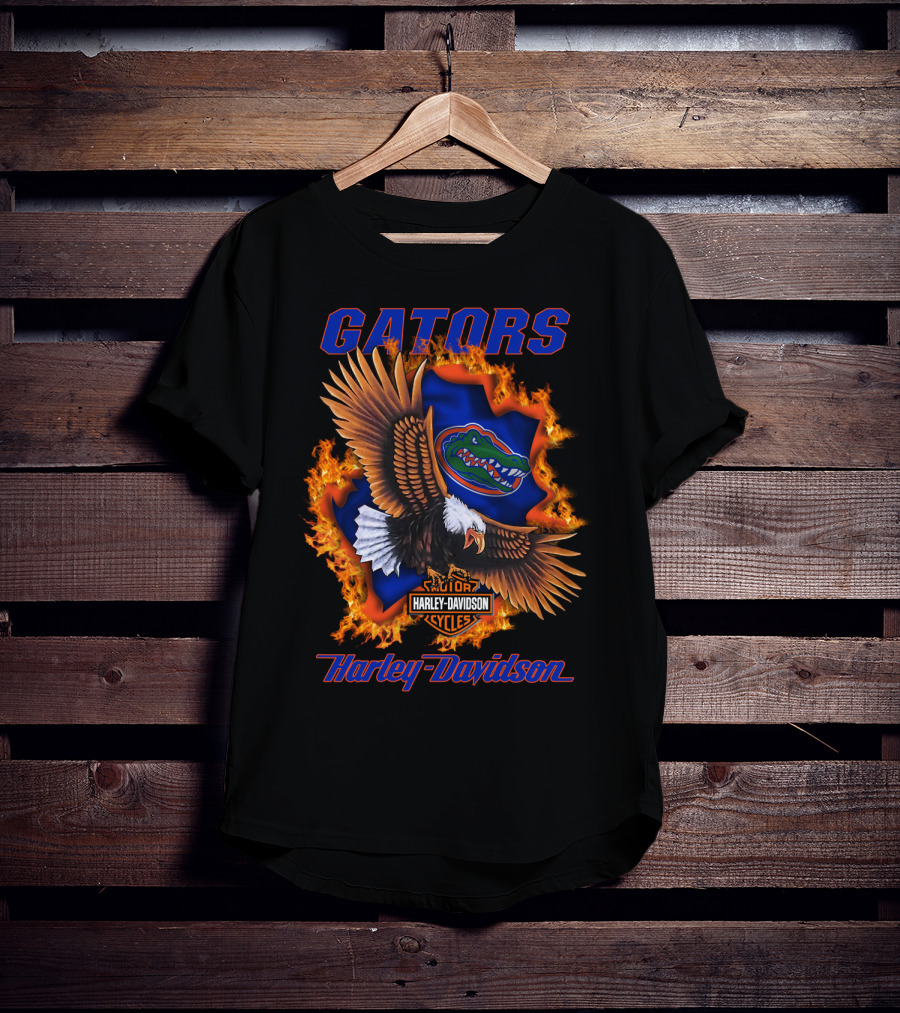 Gators Harley Davidson Florida Ncaa Cycles 04.08 T-Shirt