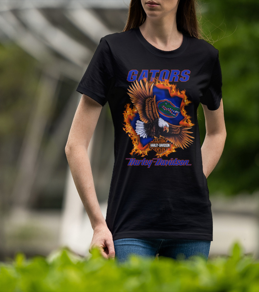 Gators Harley Davidson Florida Ncaa Cycles 04.08 T-Shirt