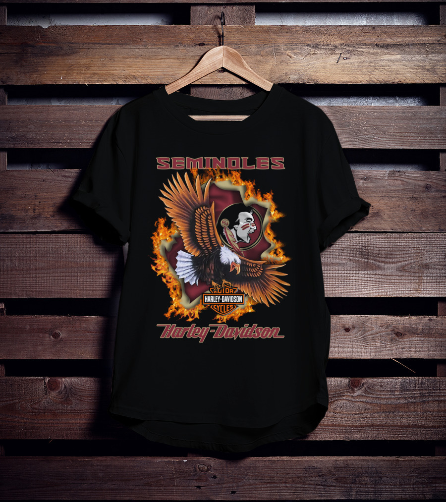 Seminoles Harley Davidson Cycles Florida State Ncaa 04.08 T-Shirt