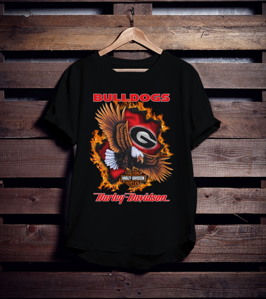 Georgia Bulldogs Harley Davidson Cycles 04.08 Ncaa T-Shirt