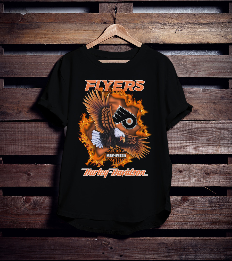 Flyers Harley Davidson Philadelphia Flyers Nhl 1204 T-Shirt