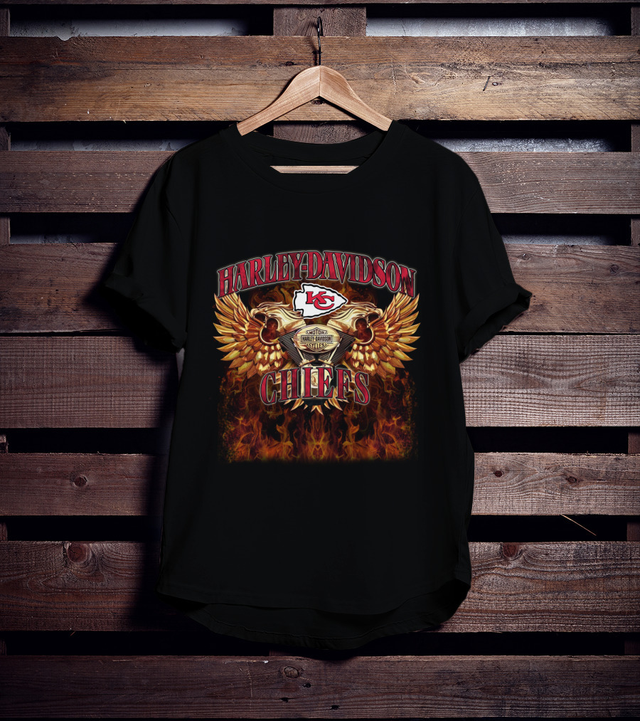 Harley Davidson Kansas City Chiefs Motor Harley Davidson Cycles T-Shirt