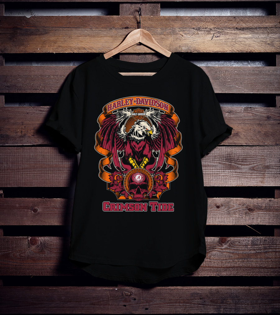 Harley Davidson Crimson Tide Ncaa Alabama T-Shirt