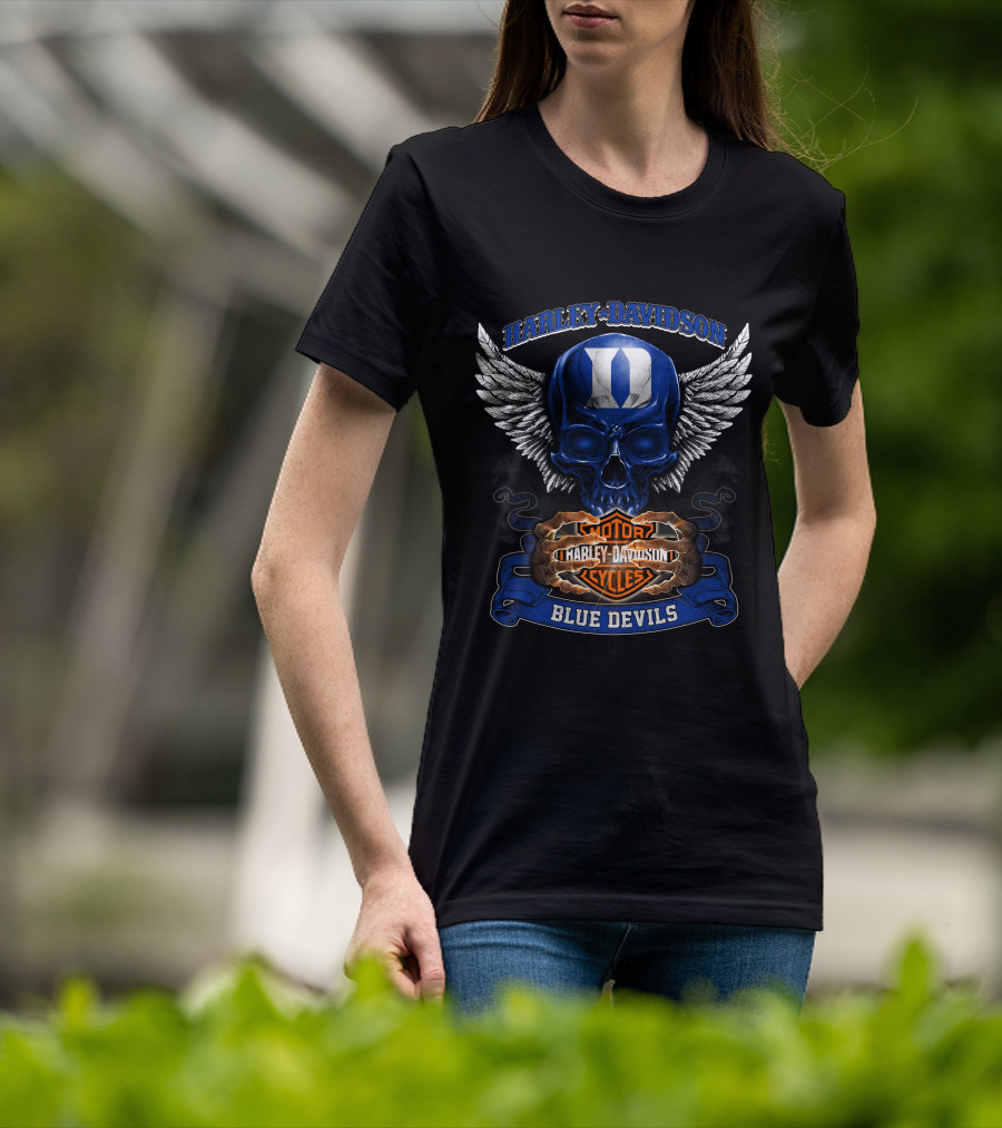 Harley Davidson Blue Devils Motorcycles Duke T-Shirt