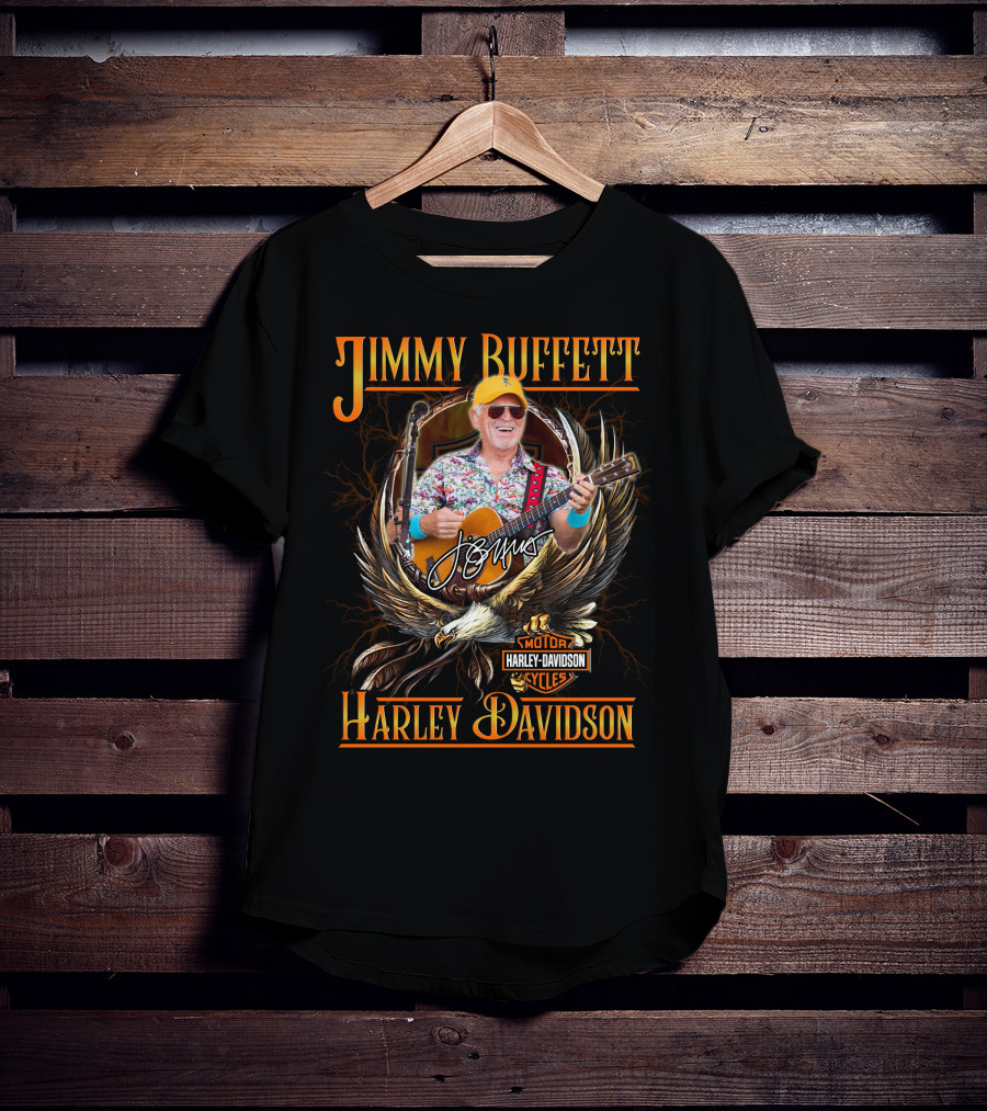 Jimmy Buffett Harley Davidson Motor Cycles T-Shirt