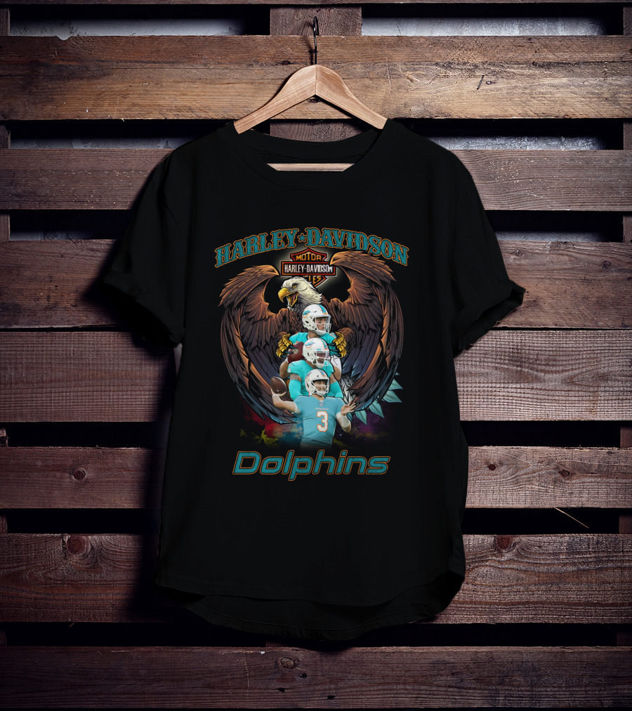 Harley Davidson Motor Dolphins T-Shirt