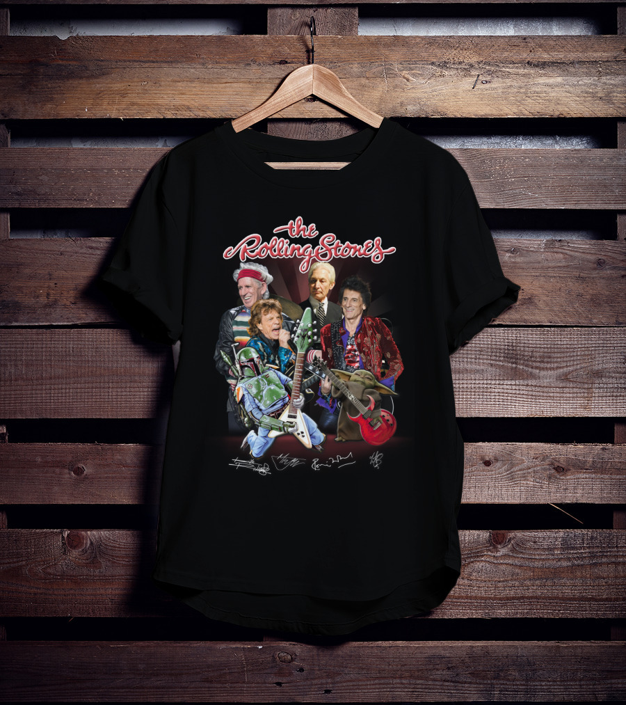 Band The Rolling Stones Star Wars Characters T-Shirt
