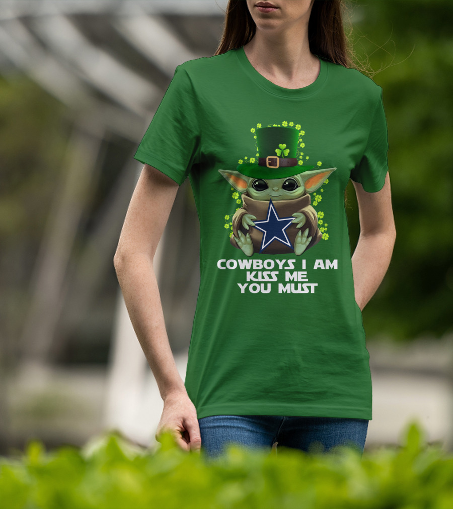 Cowboys I Am Kiss Me You Must Nfl Luck Charm Star Baby T-Shirt