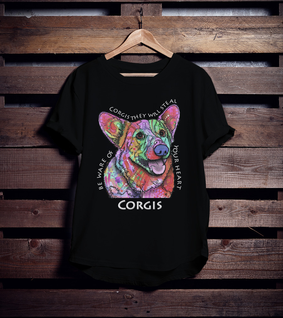 Be Aware Of Corgis They Will Steal Your Heart Corgis T-Shirt