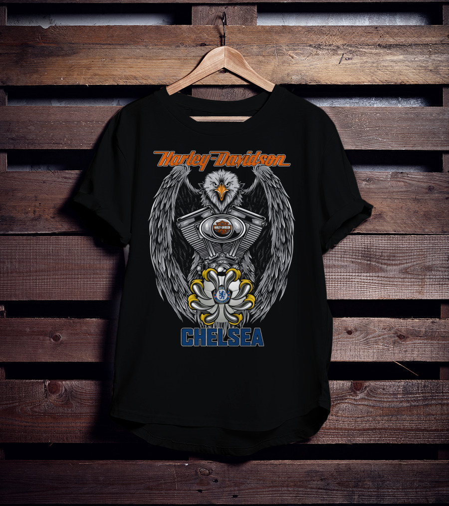 Harley Davidson Chelsea Eagle Engine T-Shirt