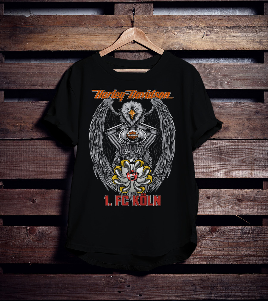 Harley Davidson Eagle Engine 1. Fc Köln T-Shirt